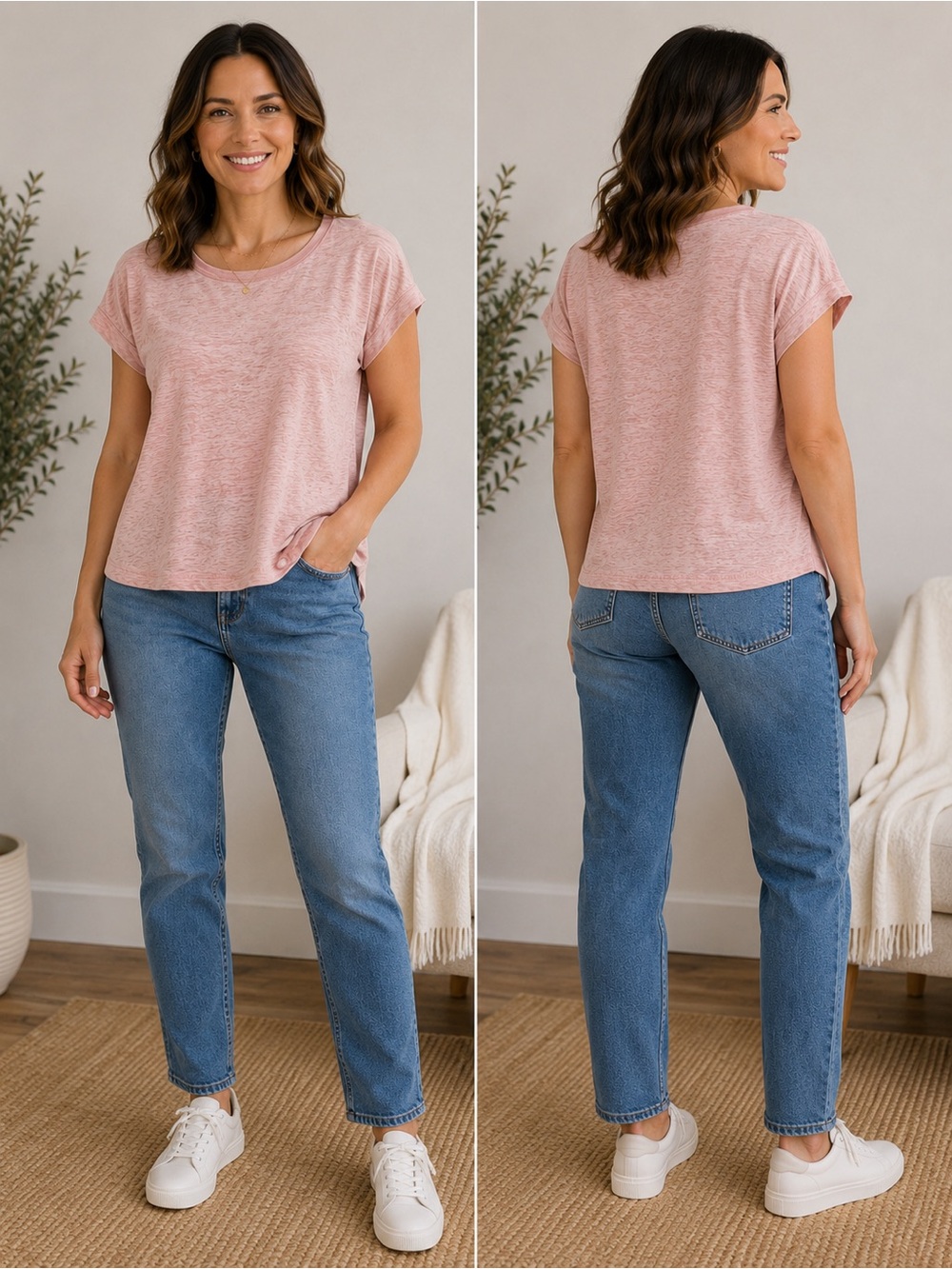 Lou & Grey Pink Short Sleeve Tee